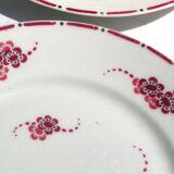 9 Dessert Plates in Limoges Art Deco Porcelain Lise de Goupy