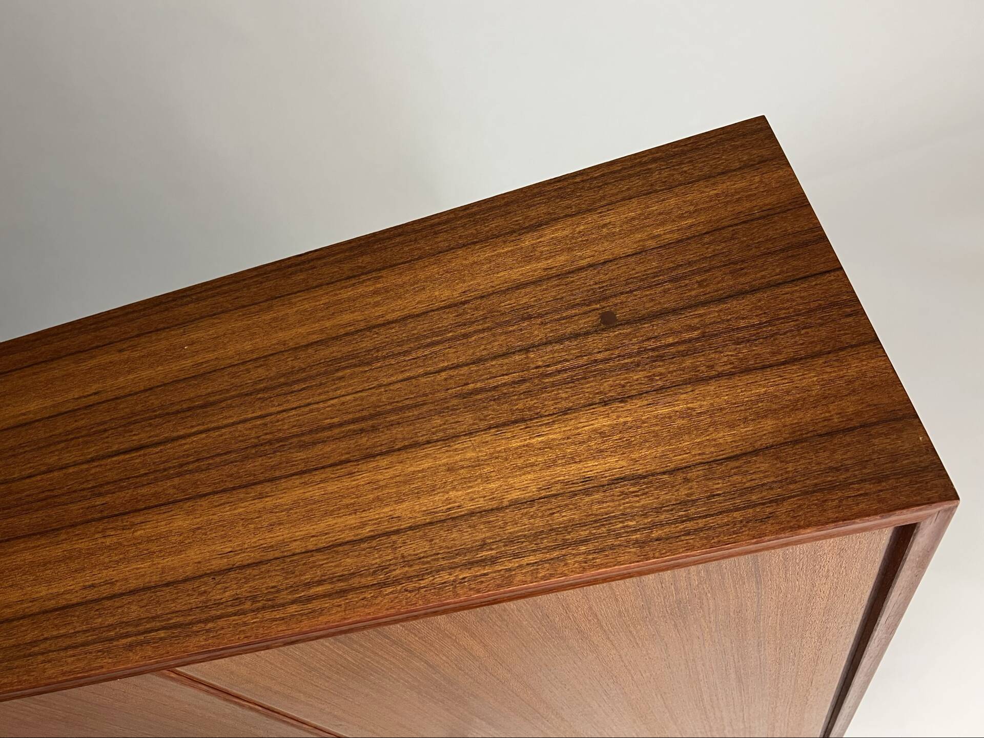 Vintage teak wardrobe highboard closet by H. Riestenpatt 1960s