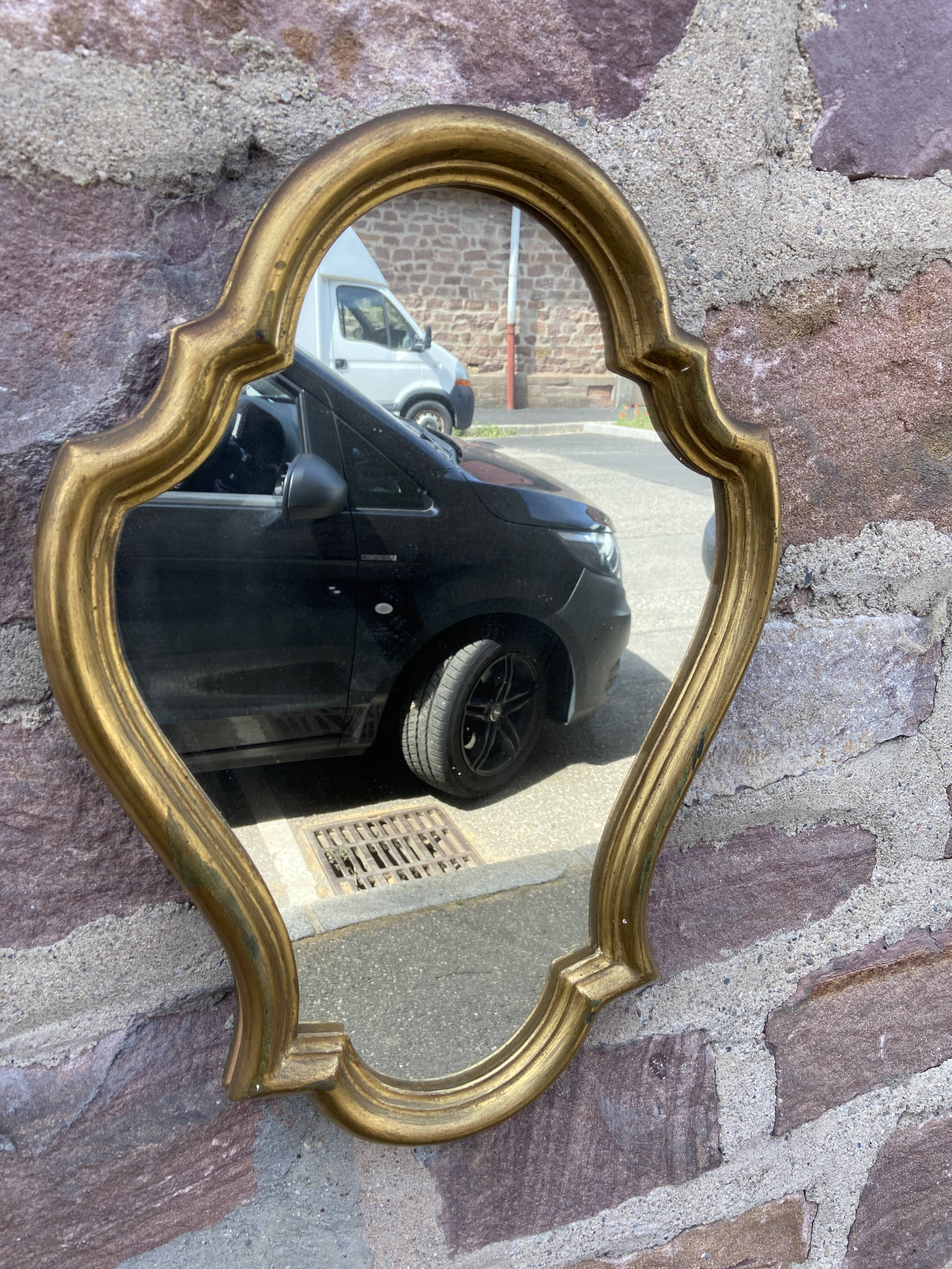 Mirror 1960 gilded wood Louis XV