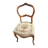 Chaise ancienne tapissée