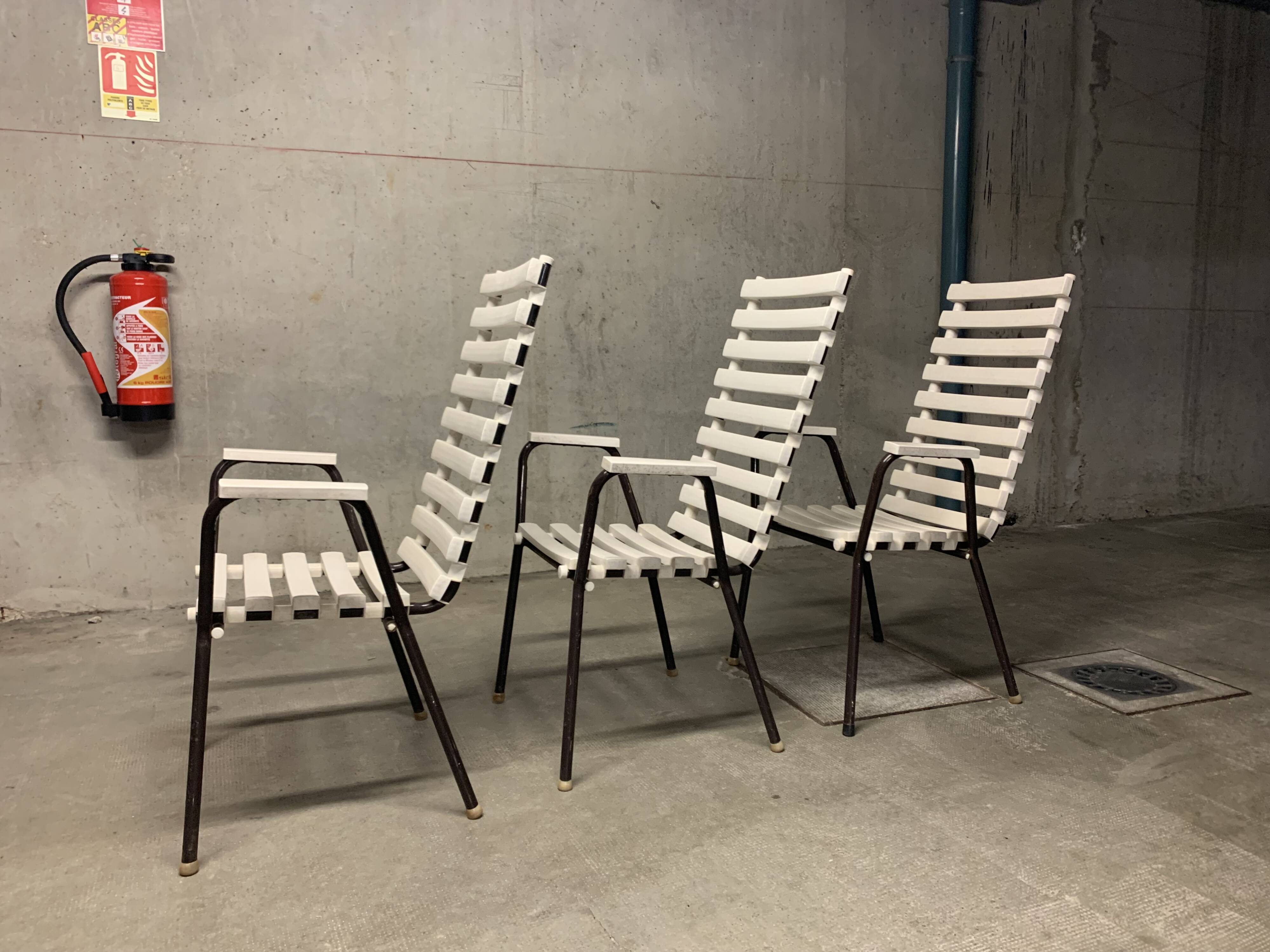 Vintage Garden Furniture Chairs Retro Design 70's Armchair