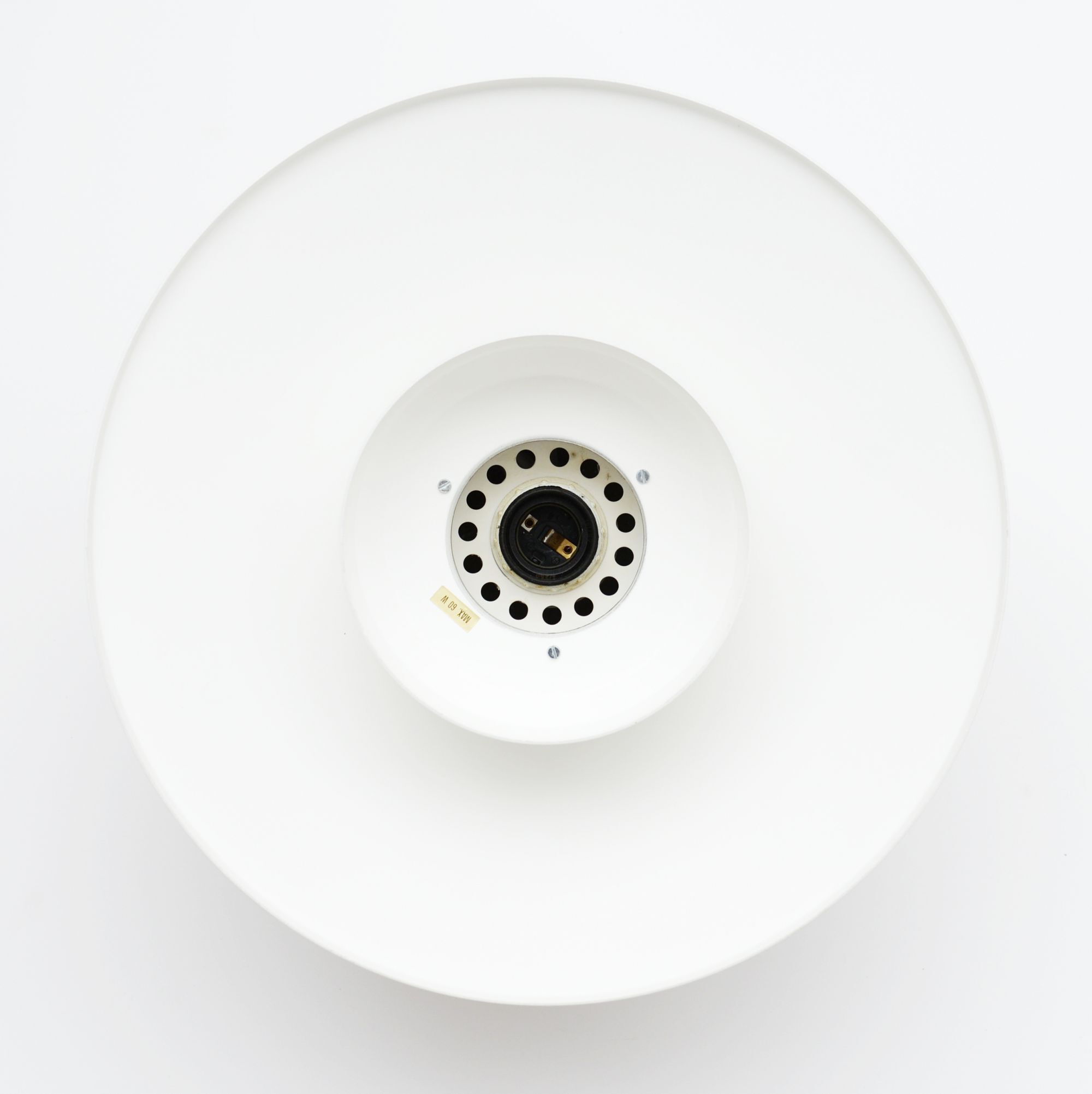 White pendant lamp, Denmark 1970s