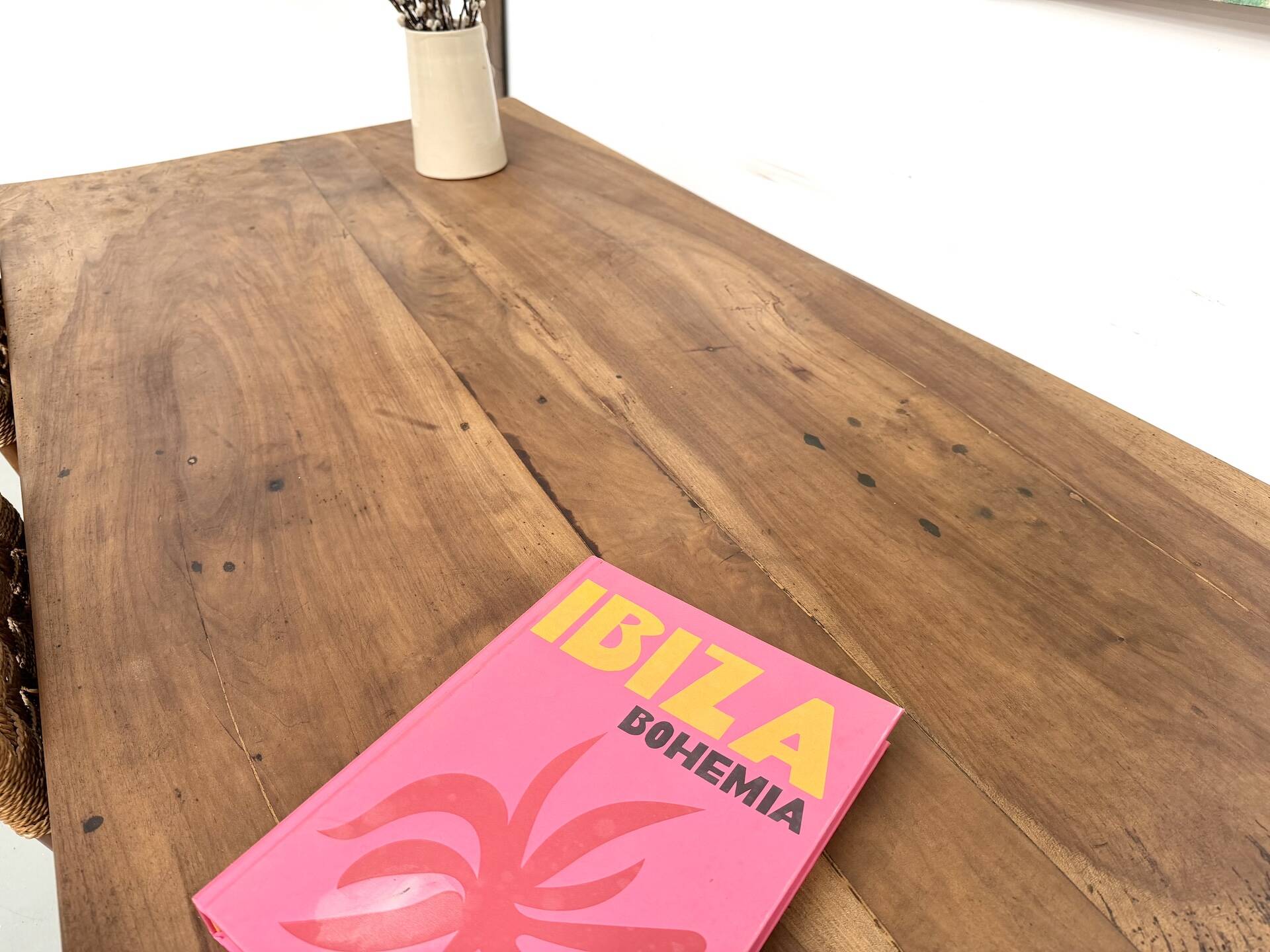 French farmhouse table in solid walnut, circa 1920