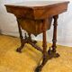 A Romantic Victorian Burr Walnut Sewing & Work Table Mid–Late 19th Cen