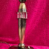 brass chalice lamp ezan type ice cube art deco elec original 37x20