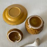 Vintage Pineapple Barbotine Jam Jar