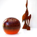 Mid-century art pottery vase in ceramic from Tilgmans