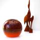 Mid-century art pottery vase in ceramic from Tilgmans