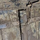 Porte ancienne en bois avec cadre