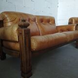 Brutalist Leather Lounge