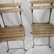 Old pair of folding garden chairs