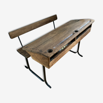 Two-seater school child desk