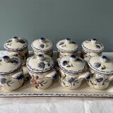 Service old cream jars