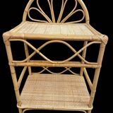 Rattan bedside table from the 70s Italy