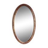 Old mirror beveled oval