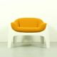 Rare Space Age Fiberglass Lounge Chair by Sergio Mazza for Artemide