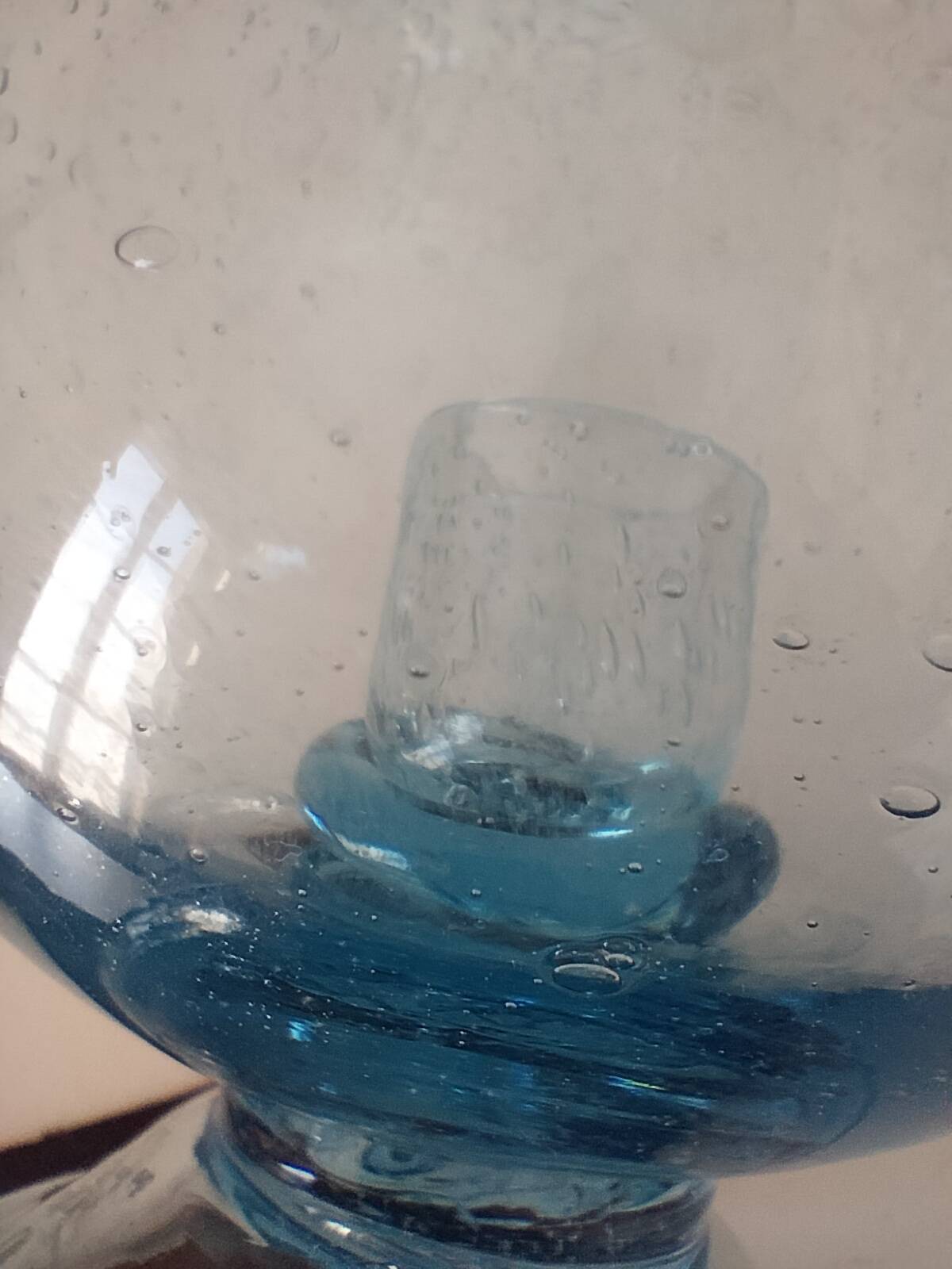 Biot signed tea light holder