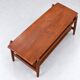 Vintage teak coffee table with reversible top