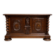 Carved wooden chest with twisted columns – Renaissance style