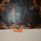 Jean Poulet (1926-2006) "the dead city" Oil on paper