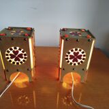 Pair of Otto Eelund Scandinavian lamps – Sweden, 1960s/70s