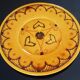 Ceramic dish, glazed terracotta signed Biot, 60s/70s