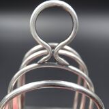 Silver metal toast carrier - circa 1940