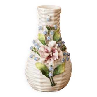 Vase soliflore en barbotine