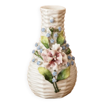 Vase soliflore en barbotine