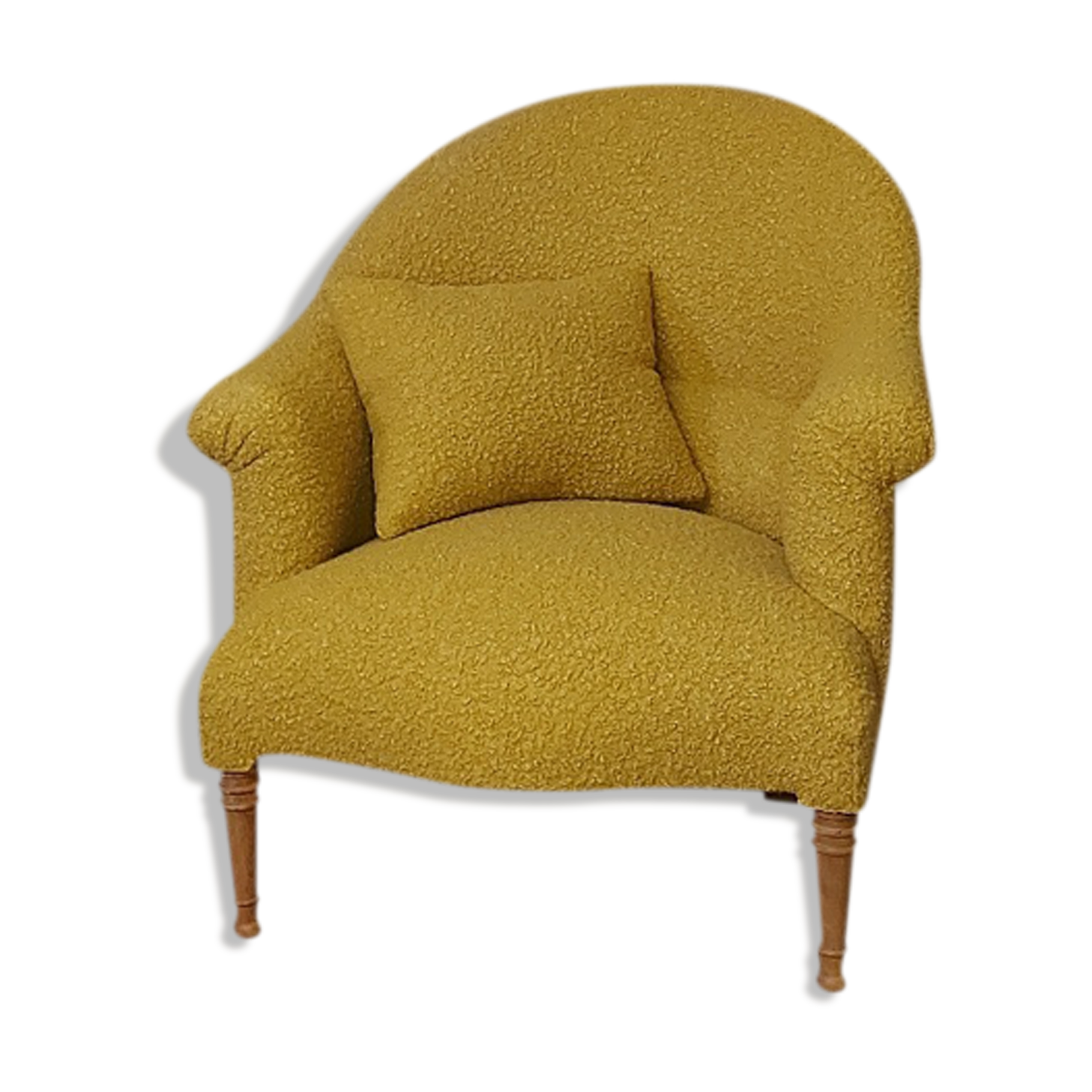 Mustard toad armchair