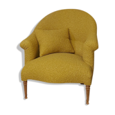 Mustard toad armchair