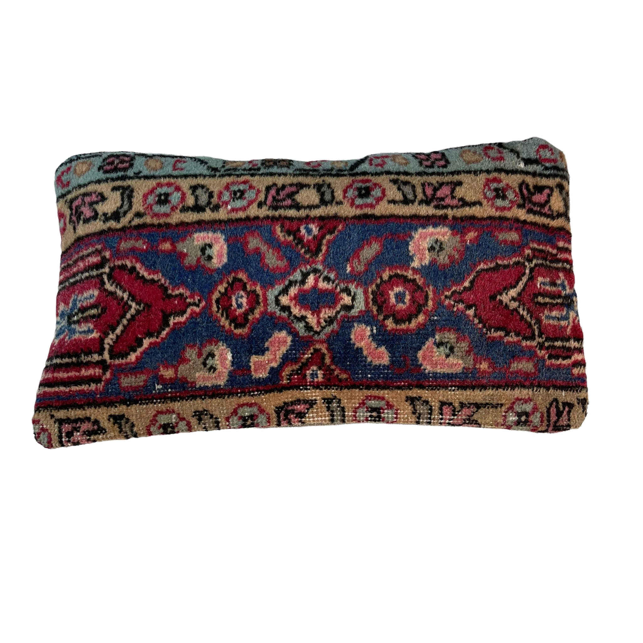 Housse de coussin de tapis turc vintage 30 x 50 cm