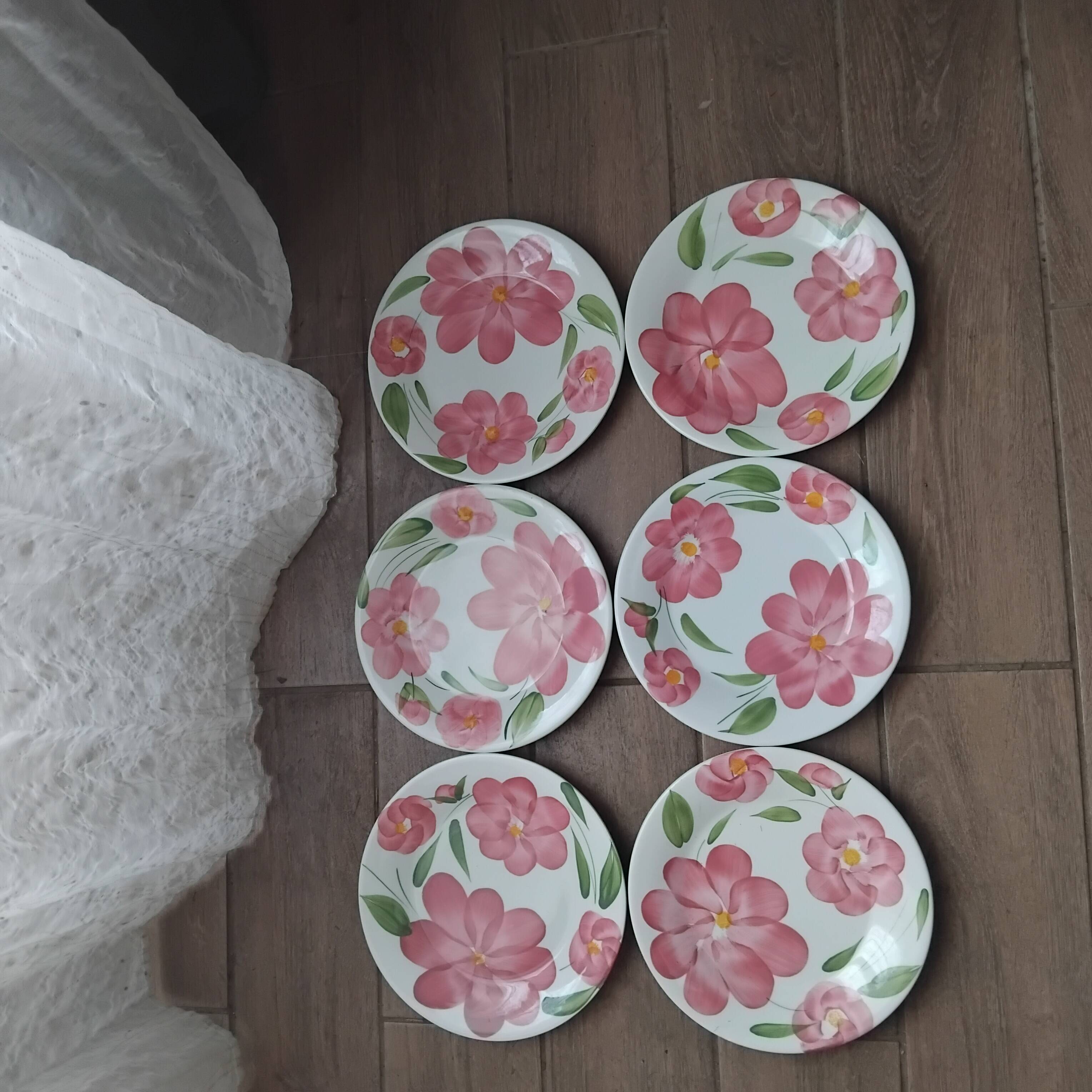 Set de 6 assiettes plates en céramique San Marciano