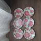 Set of 6 flat ceramic plates San Marciano