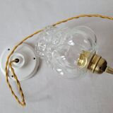 Molded glass pendant light