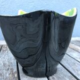 Two-tone folded ceramic vase, 1950/60
