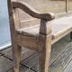 19th-century church pew, 245 cm long