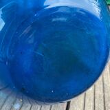 Large blown glass ball vase