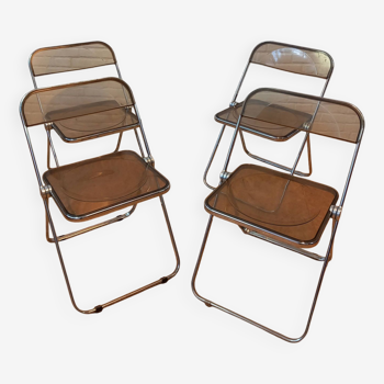 Ensemble de 4 chaises Plia, Chaises pliable de Piretti
