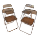 Set of 4 Plia chairs, Foldable chairs by Piretti