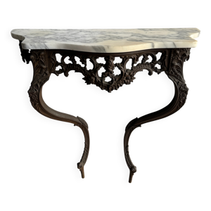 Console victorienne en - marbre