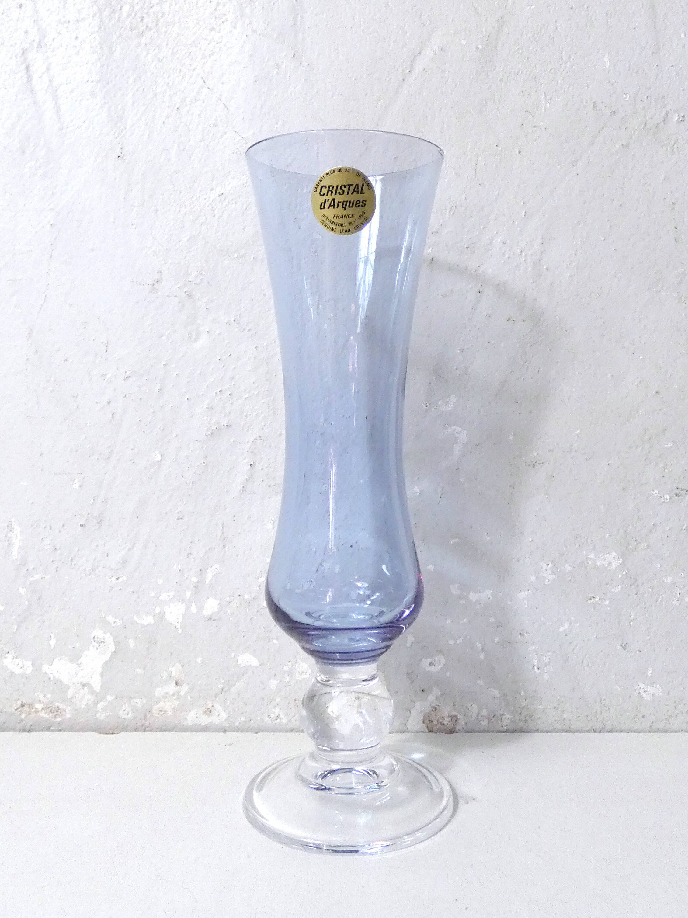 Vintage French Crystal Soliphlore Baluster Vase, Very Good Condition