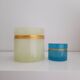 Duo of opaline jewelry boxes