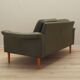Green leather sofa, Danish design, 1970s, production: Denmark
