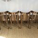 4 bentwood bistro chairs – slatted back – Baumann style