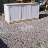 Grey painted fir counter