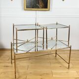 3-part coffee table from the 70s in the style of jansen
