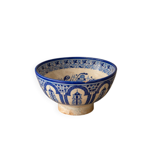 Ancien grand plat tarbouche - marocain
