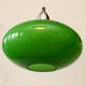 Green opaline hanging and vintage brushed metal year 60/70. Good condition.