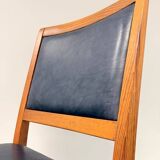 Vintage Set of 6 Solid Wood & Leather Chairs – FOLRM 75 by Andreas Hansen (Price is for 6)